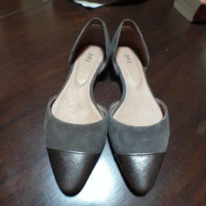 NWOT J. Jill Leather and Suede Pointy Toe Ballet Flat Size 7.5